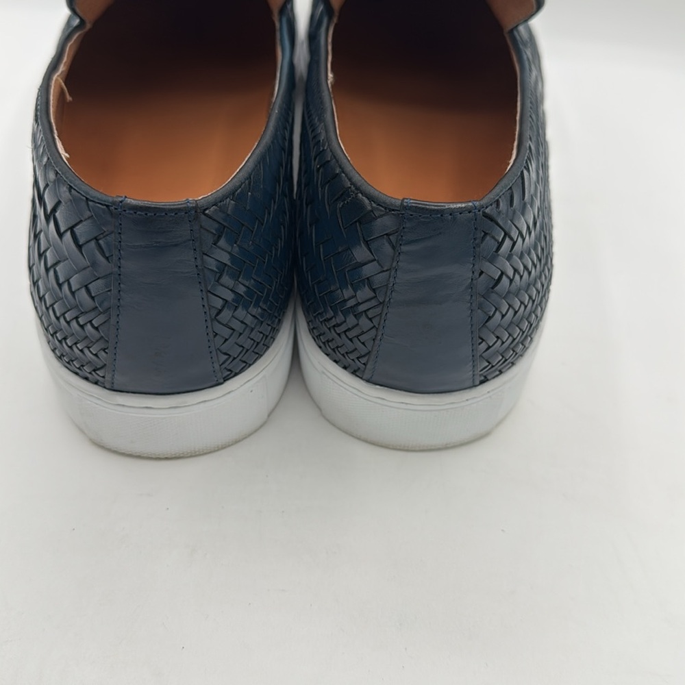Marc Nolan Men’s Navy Woven Horse-Bit Sneakers sz 14 - Picture 4 of 7